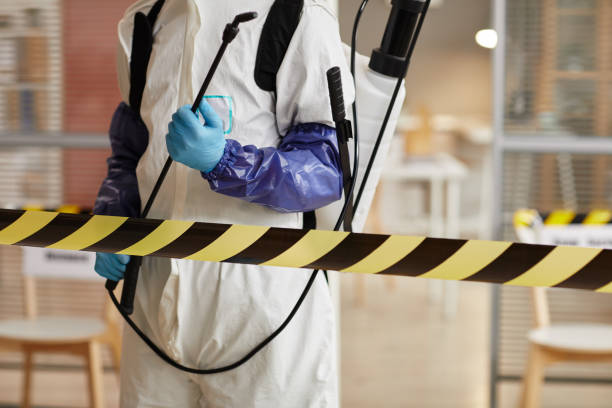Professional Biohazard Cleanup technician working in Grafton, WI